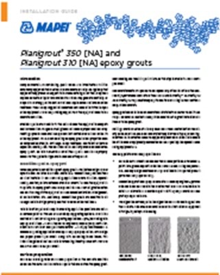 Planigrout 350 [NA] and Planigrout 310 [NA] epoxy grouts